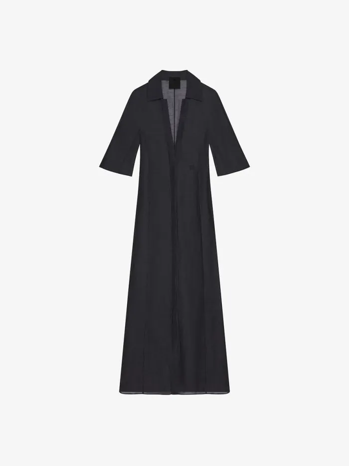 Women Dresses Givenchy Dress In Silk And Linen Black