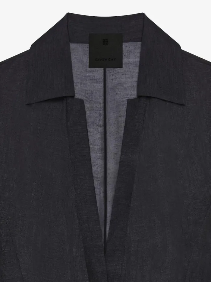Women Dresses Givenchy Dress In Silk And Linen Black