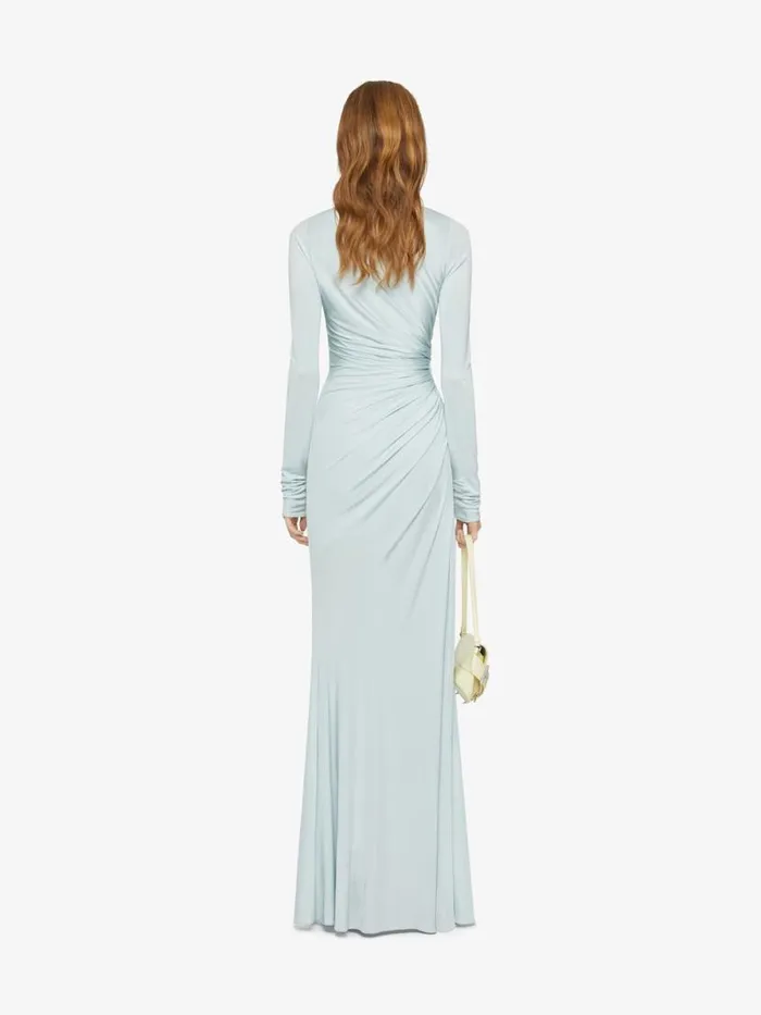 Women Dresses Givenchy Evening Draped Dress In Jersey Frost