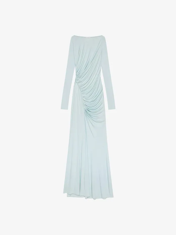 Women Dresses Givenchy Evening Draped Dress In Jersey Frost