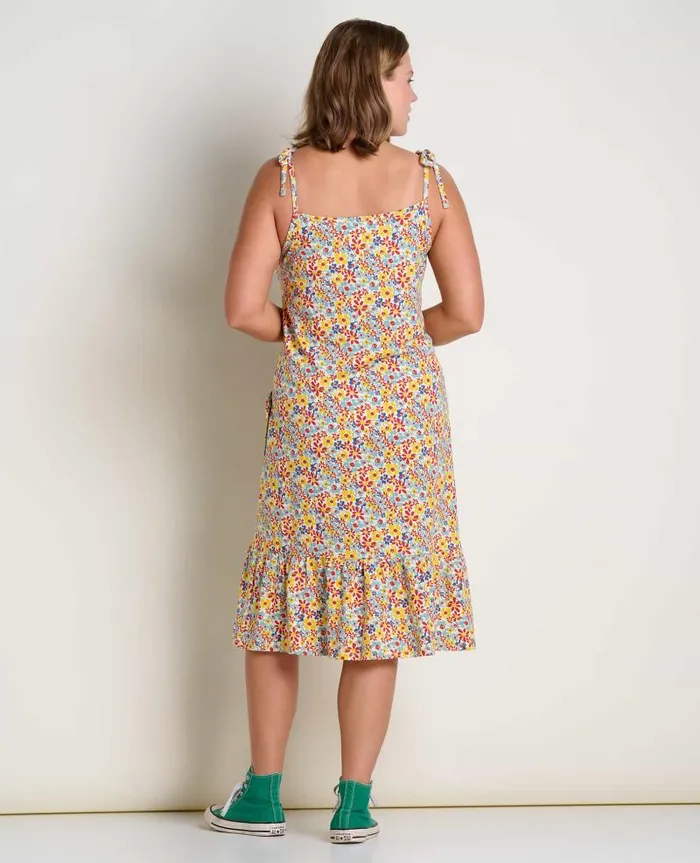 Women Dresses Toad and Co Dandelion Midi Dress Barley Multi Floral Print