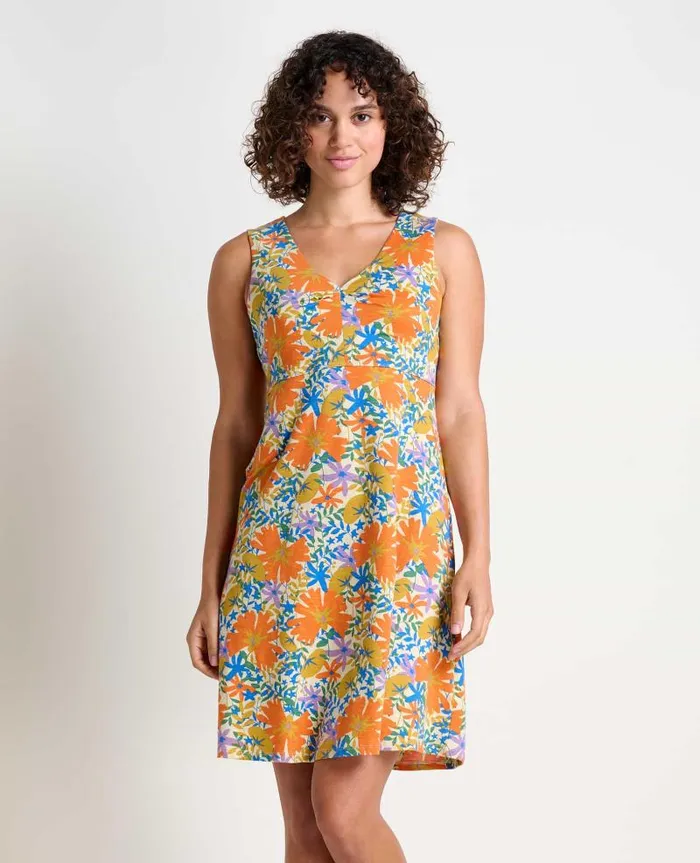 Women Dresses Toad and Co Rosemarie Sleeveless Dress Barley Floral Print
