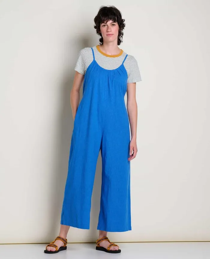 Women Dresses Toad and Co Taj Hemp Strappy Jumpsuit Chicory