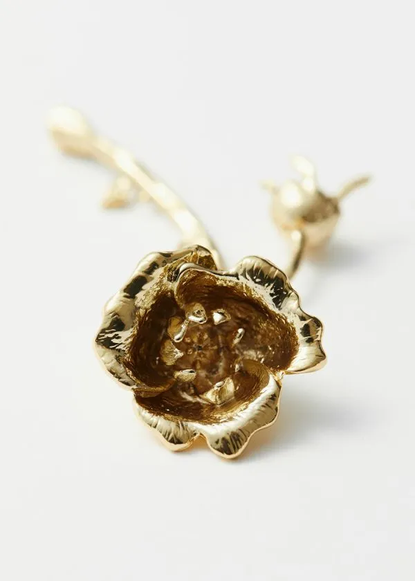 Women Earrings and Other Stories Wild Rose Earrings Gold