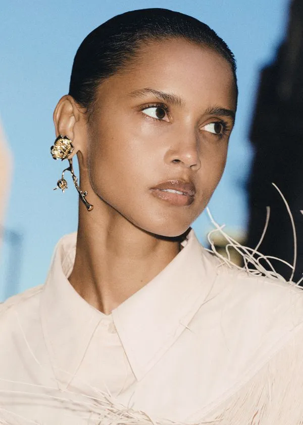 Women Earrings and Other Stories Wild Rose Earrings Gold