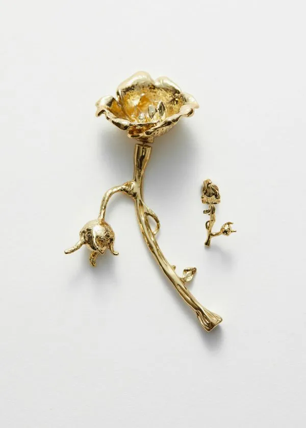 Women Earrings and Other Stories Wild Rose Earrings Gold