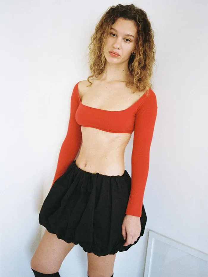 Women El Tigre Chiquito Crop Top Tomate Lisa Says Gah Tops