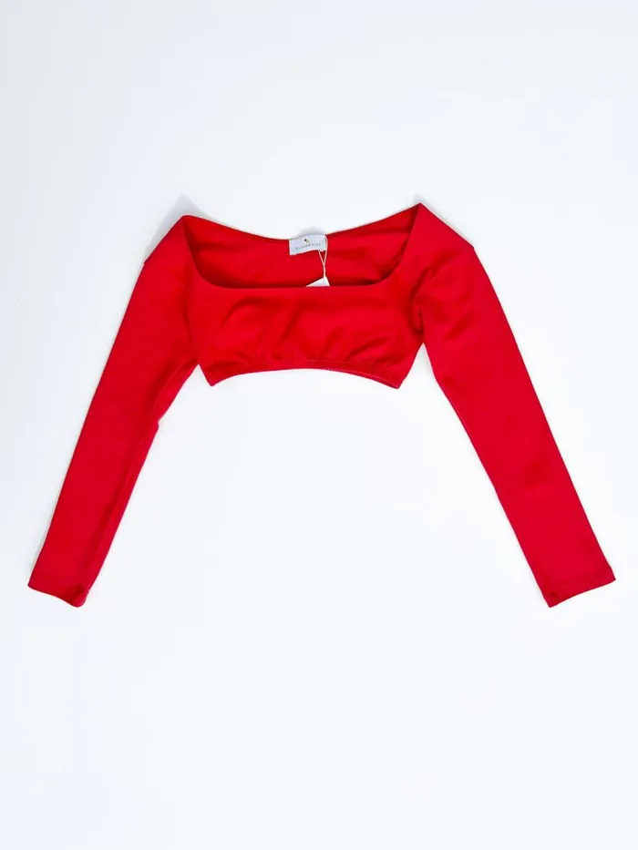 Women El Tigre Chiquito Crop Top Tomate Lisa Says Gah Tops Women El Tigre Chiquito Crop Top Tomate Lisa Says Gah Tops