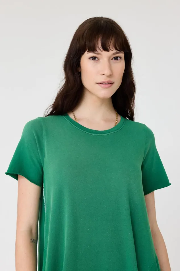 Women Faded Jade Short Sleeve Drama Maxi Raquel Allegra Dresses