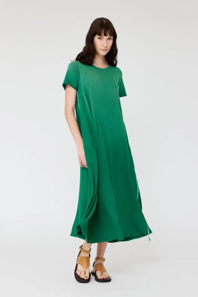 Women Faded Jade Short Sleeve Drama Maxi Raquel Allegra Dresses