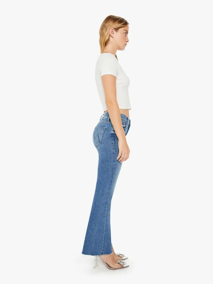 Women Flare Mother Denim Petites The Lil039 Weekender Fray Wash A Groovy Kind Of Love