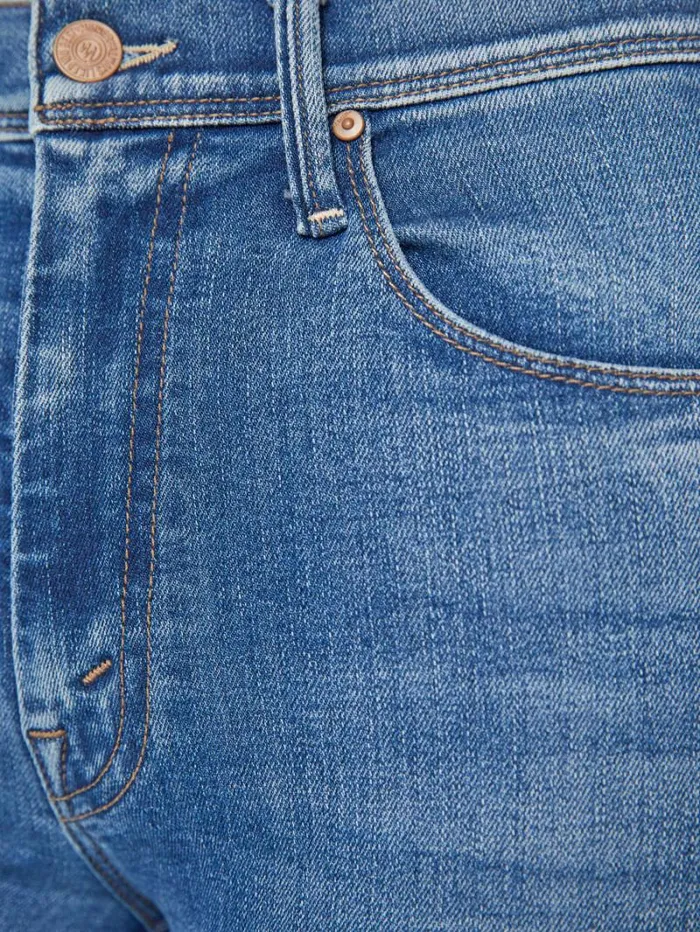 Women Flare Mother Denim The Cruiser Sneak Fray Wash Hike Hike Baby