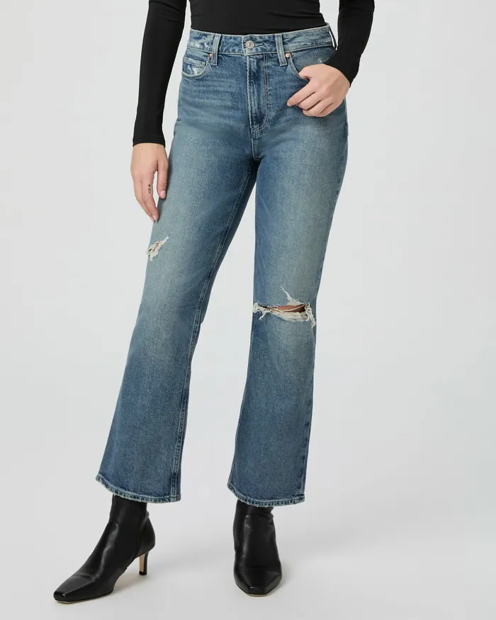 Women Flare PAIGE Courtney Flare Jean 8211 Blue Note Destructed Women Flare PAIGE Courtney Flare Jean 8211 Blue Note Destructed