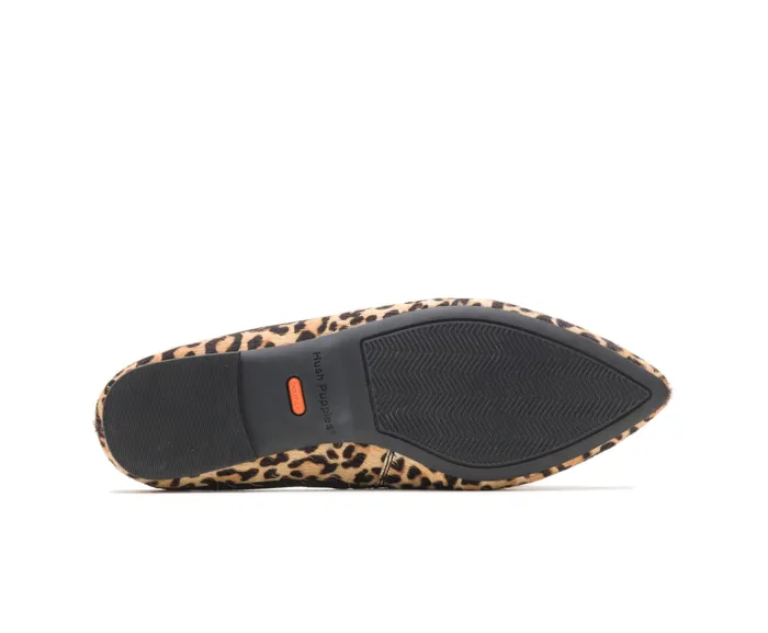 Women Flats and SlipOns Hush Puppies Sadie Tassel Mule Leopard Calf Hair Women Flats and SlipOns Hush Puppies Sadie Tassel Mule Leopard Calf Hair