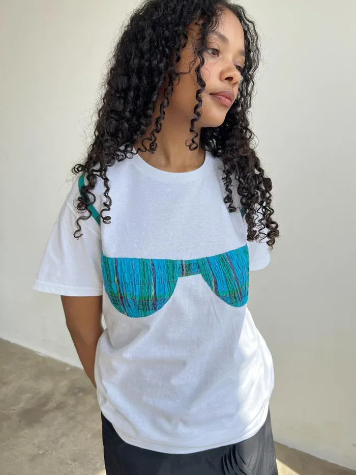 Women Florida Woman Applique Tee Blue Gingham Lisa Says Gah Tops