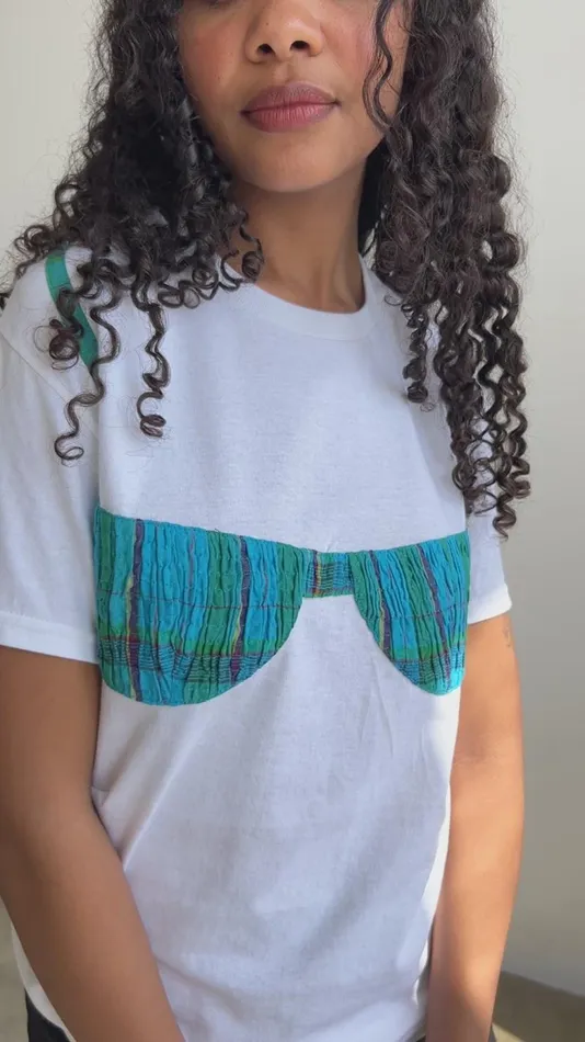 Women Florida Woman Applique Tee Blue Gingham Lisa Says Gah Tops