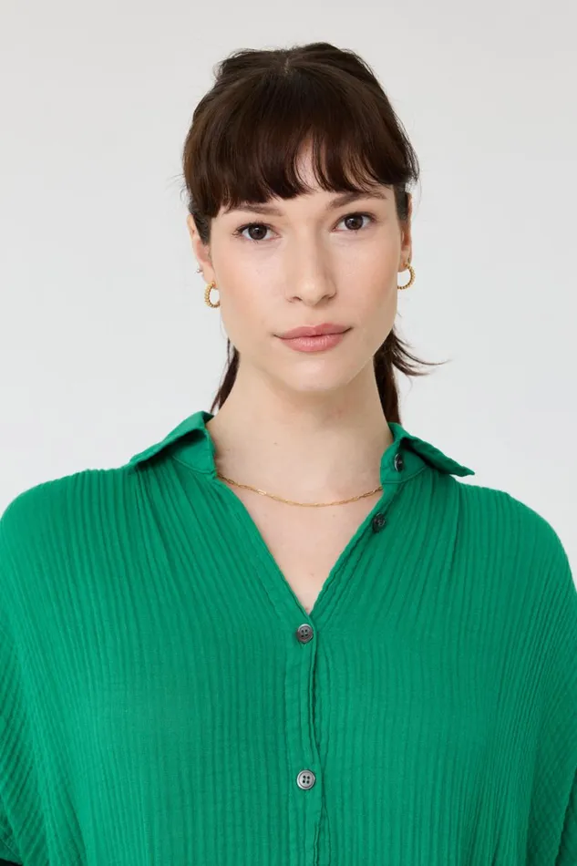 Women Gauze Jade Caftan Dress Raquel Allegra Dresses
