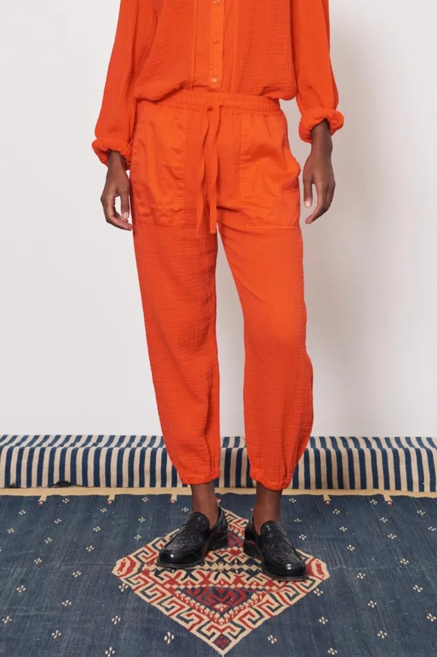 Women Gauze Tomato Cameroon Pant Raquel Allegra Bottoms