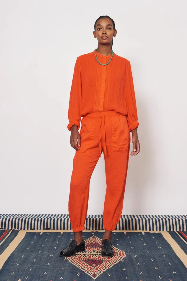 Women Gauze Tomato Cameroon Pant Raquel Allegra Bottoms