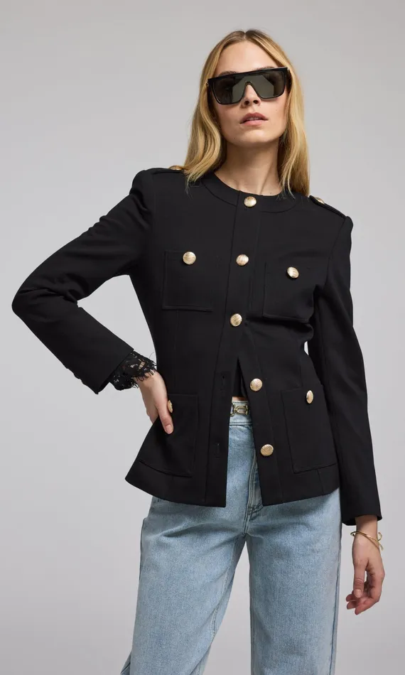 Women Generation Love Clothing Blazers and Jackets Alec Ponte Blazer Black