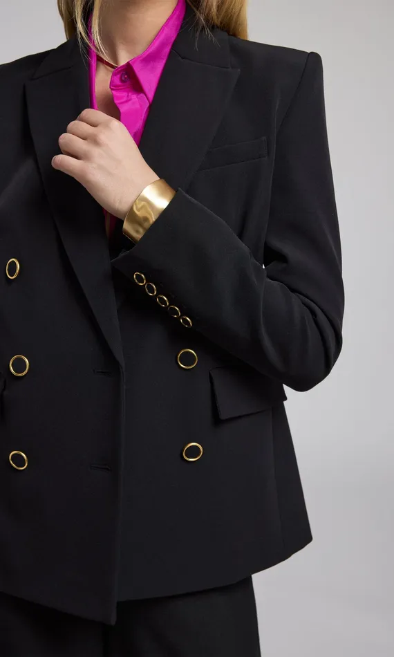 Women Generation Love Clothing Blazers and Jackets Arielle Crepe Blazer Black