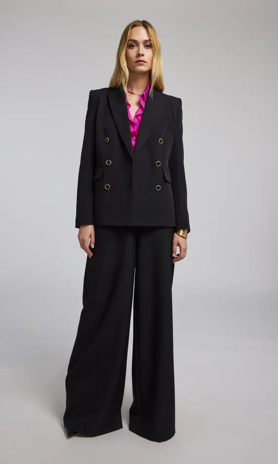 Women Generation Love Clothing Blazers and Jackets Arielle Crepe Blazer Black