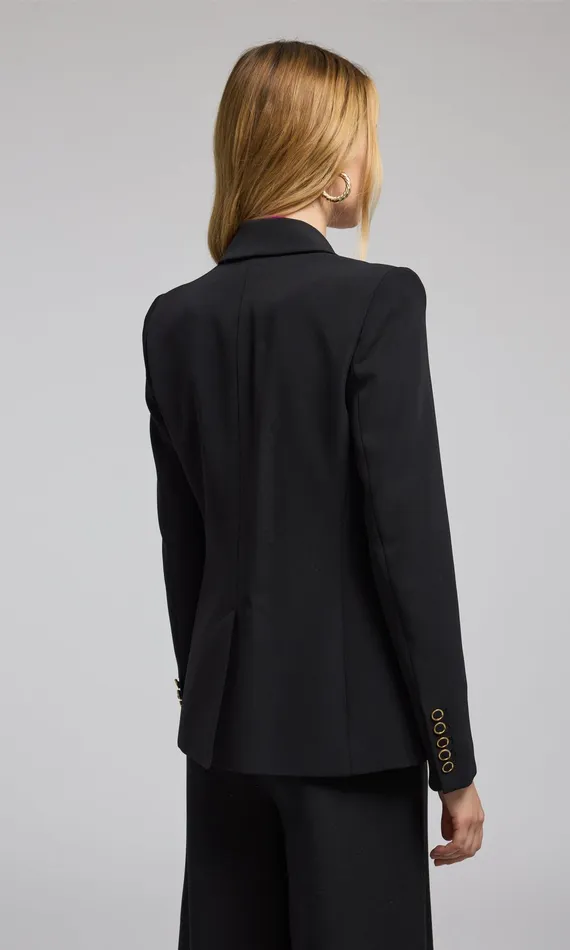 Women Generation Love Clothing Blazers and Jackets Arielle Crepe Blazer Black