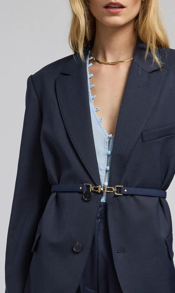 Women Generation Love Clothing Blazers and Jackets Martine Suiting Blazer Navy
