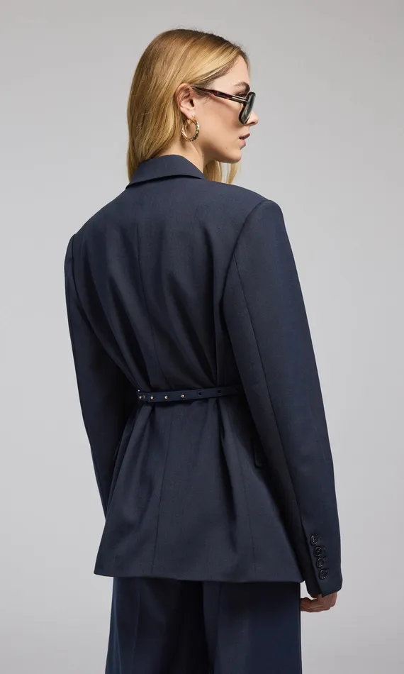 Women Generation Love Clothing Blazers and Jackets Martine Suiting Blazer Navy