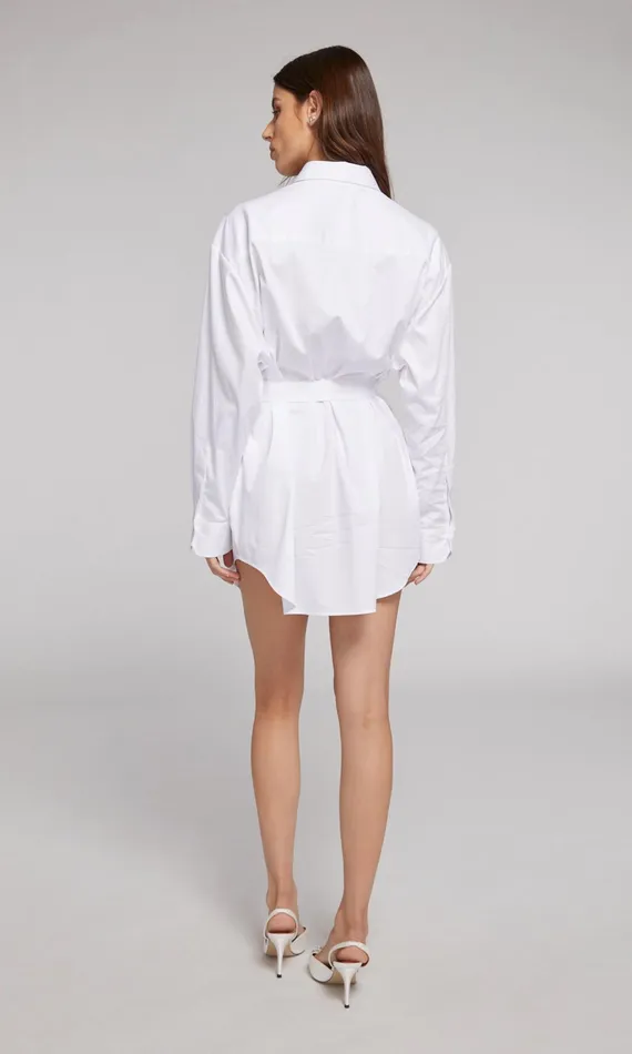 Women Generation Love Clothing Dresses Elianna Crystal Shirt Dress White