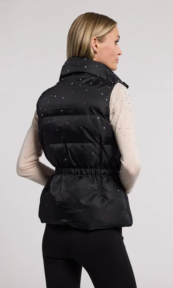 Women Generation Love Clothing Outerwear Jenia Crystal Puffer Vest Blackclear
