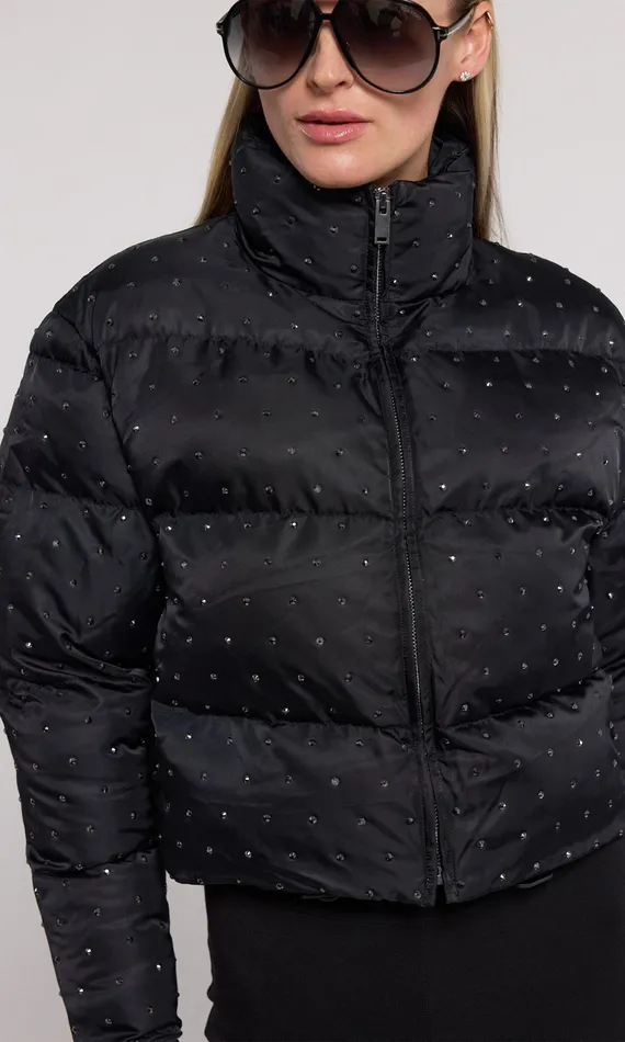 Women Generation Love Clothing Outerwear Rhoda Crystal Puffer Blackblack