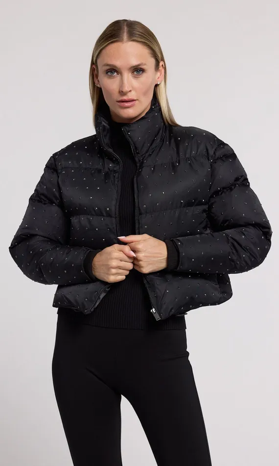 Women Generation Love Clothing Outerwear Rhoda Crystal Puffer Blackblack