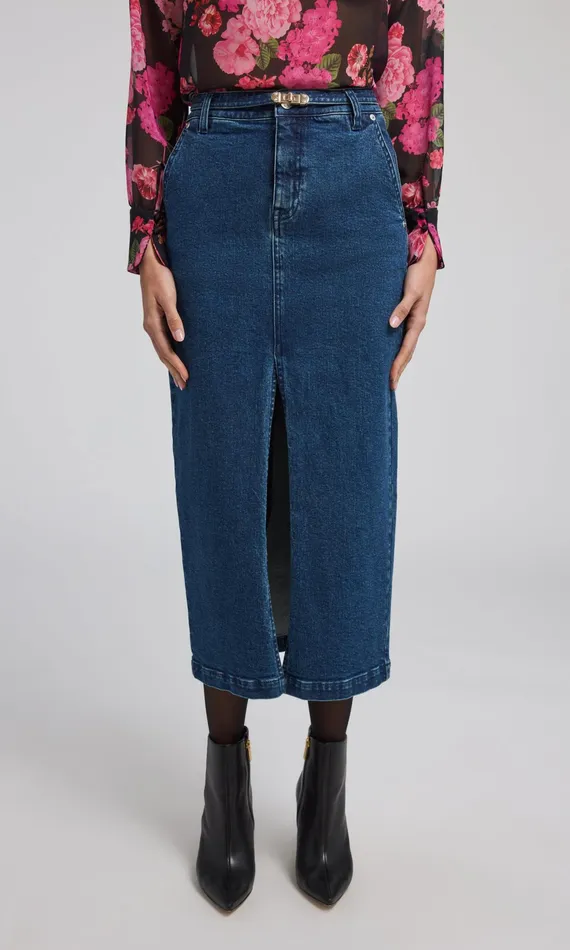 Women Generation Love Clothing Skirts Medina Denim Skirt Ocean Blue