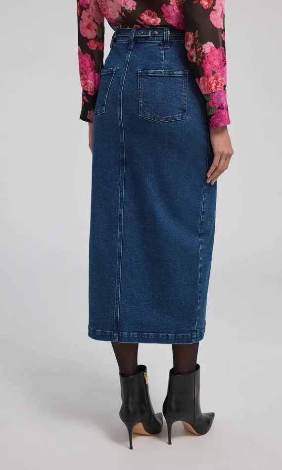 Women Generation Love Clothing Skirts Medina Denim Skirt Ocean Blue