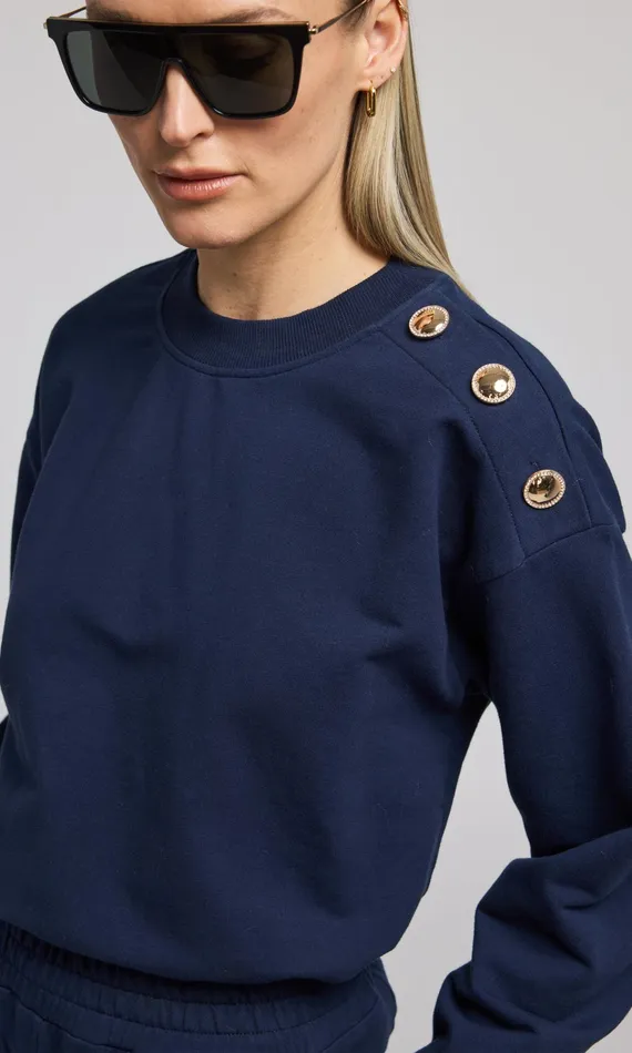 Women Generation Love Clothing Sweaters and Sweatshirts Cambria Sweatshirt French Navy Women Generation Love Clothing Sweaters and Sweatshirts Cambria Sweatshirt French Navy