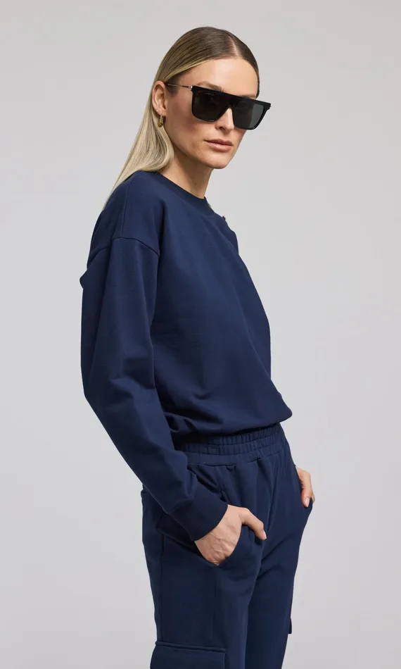 Women Generation Love Clothing Sweaters and Sweatshirts Cambria Sweatshirt French Navy