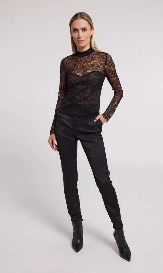 Women Generation Love Clothing Tops Marielle Lace Top Black