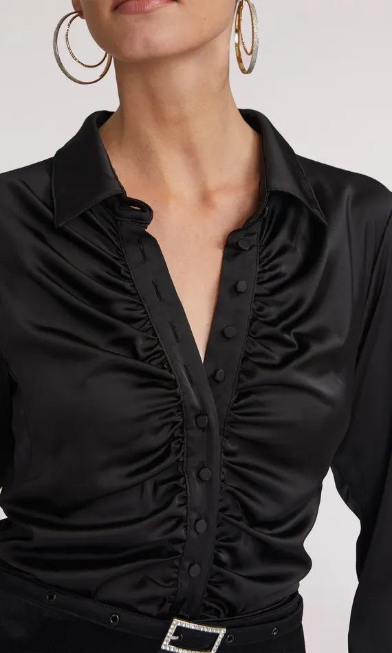 Women Generation Love Clothing Tops Osei Shirt Black