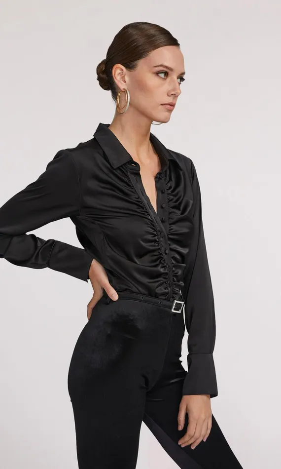 Women Generation Love Clothing Tops Osei Shirt Black