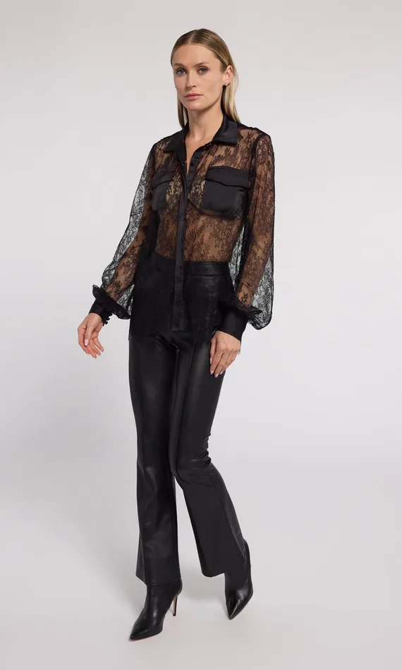 Women Generation Love Clothing Tops Oslo Lace Shirt Black