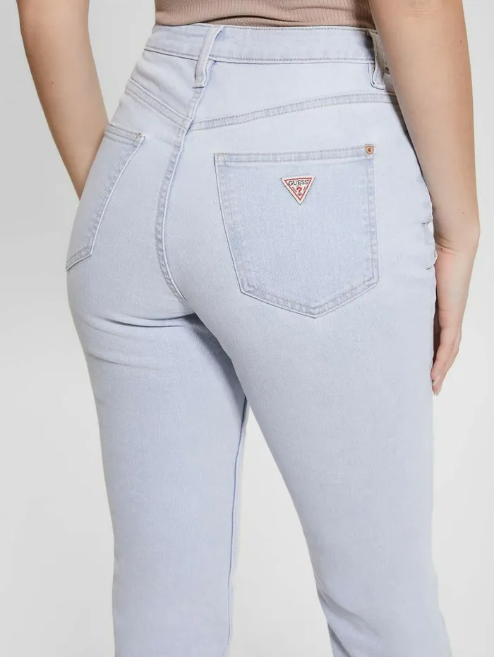 Women GUESS Eco Destroyed Mom Jeans Brightstone Blue Jeans and Denim Women GUESS Eco Destroyed Mom Jeans Brightstone Blue Jeans and Denim