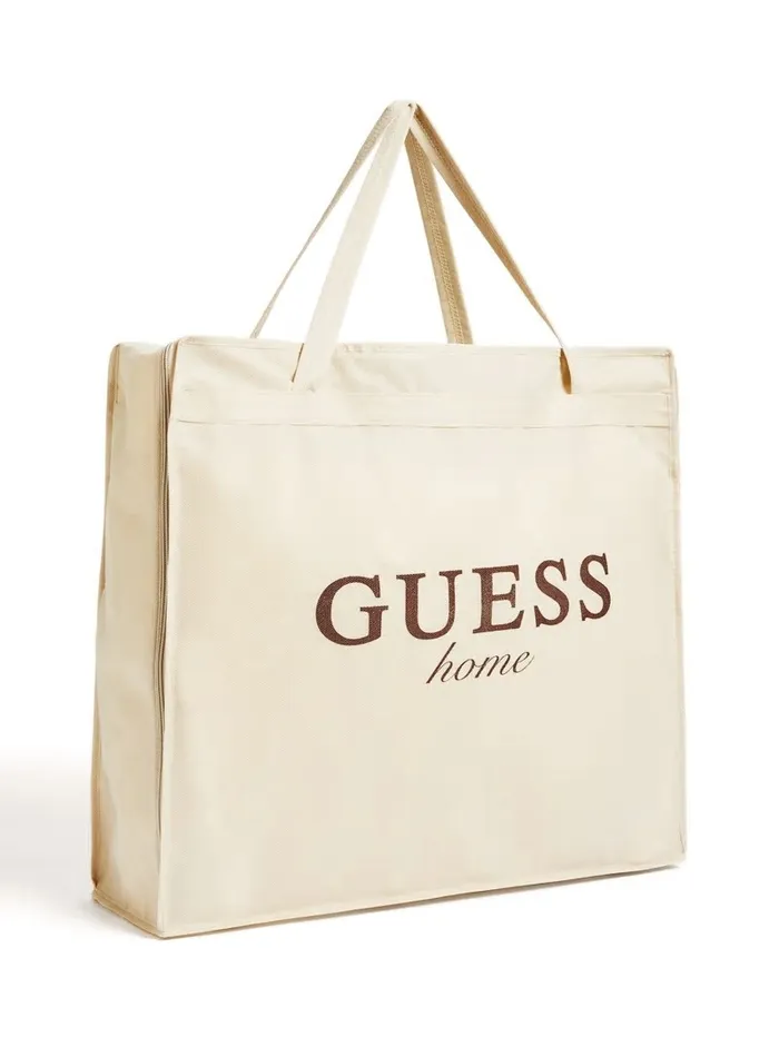 Women GUESS Helma Rectangular FauxFur Pillow BrunNutshell Home