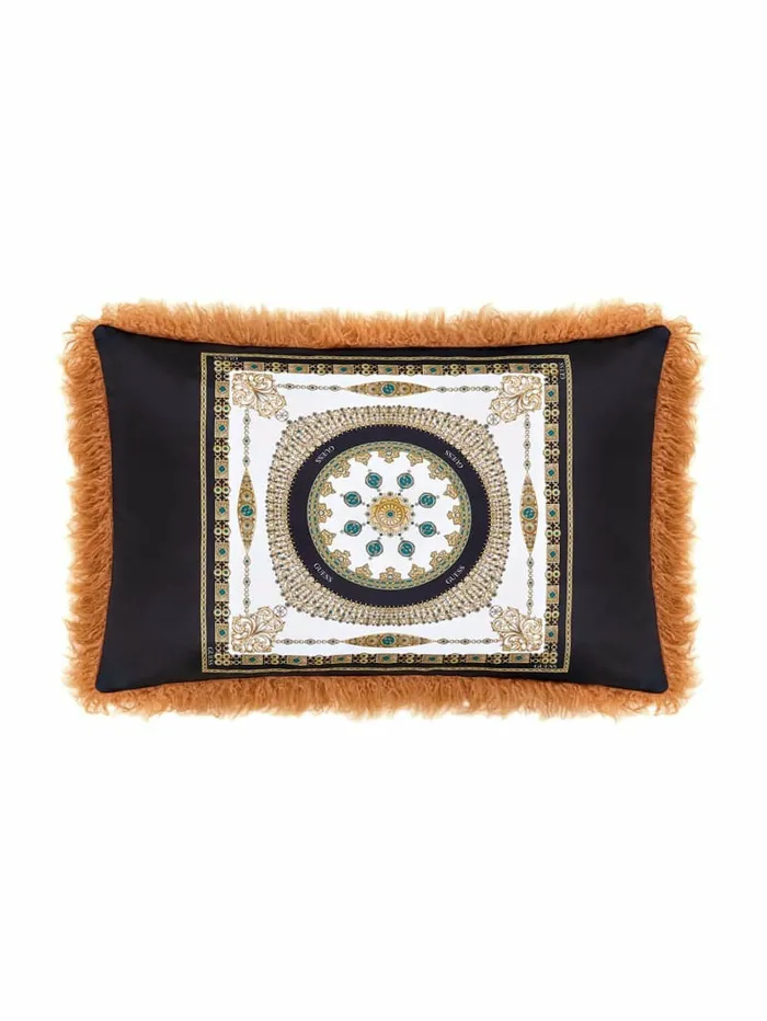 Women GUESS Helma Rectangular FauxFur Pillow BrunNutshell Home
