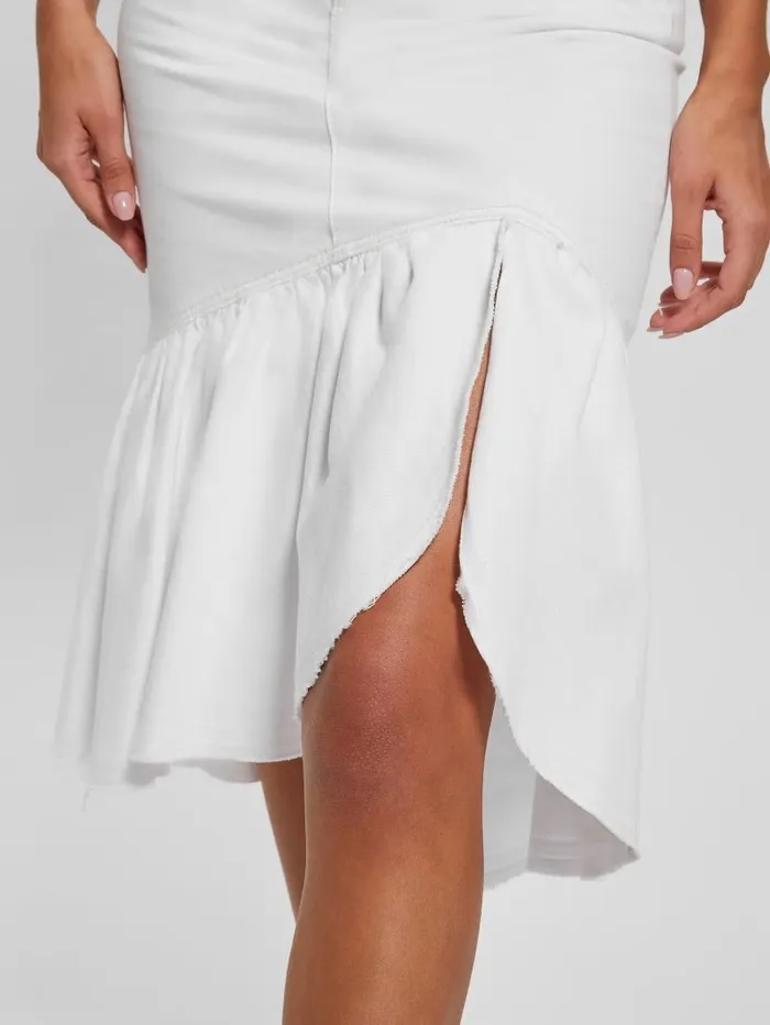 Women GUESS Marinella Denim Pencil Skirt Lily White Bottoms Women GUESS Marinella Denim Pencil Skirt Lily White Bottoms