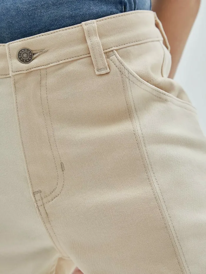 Women GUESS Originals Kit Carpenter Jeans Go Laurie Tan Wash Bottoms GUESS Women GUESS Originals Kit Carpenter Jeans Go Laurie Tan Wash Bottoms GUESS