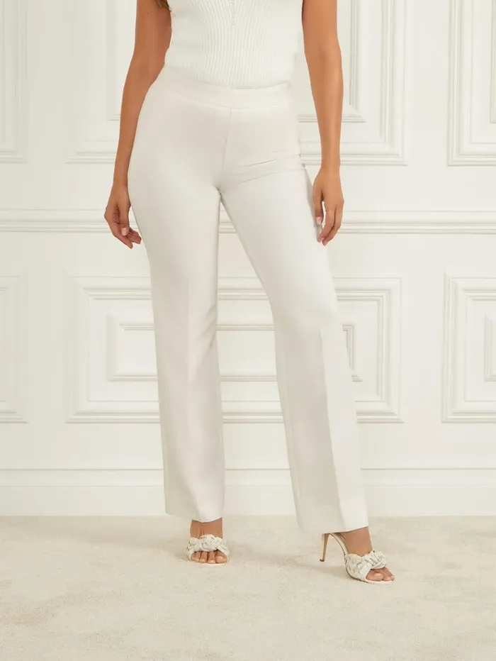 Women GUESS Sally Pant Pale Pearl Bottoms Women GUESS Sally Pant Pale Pearl Bottoms