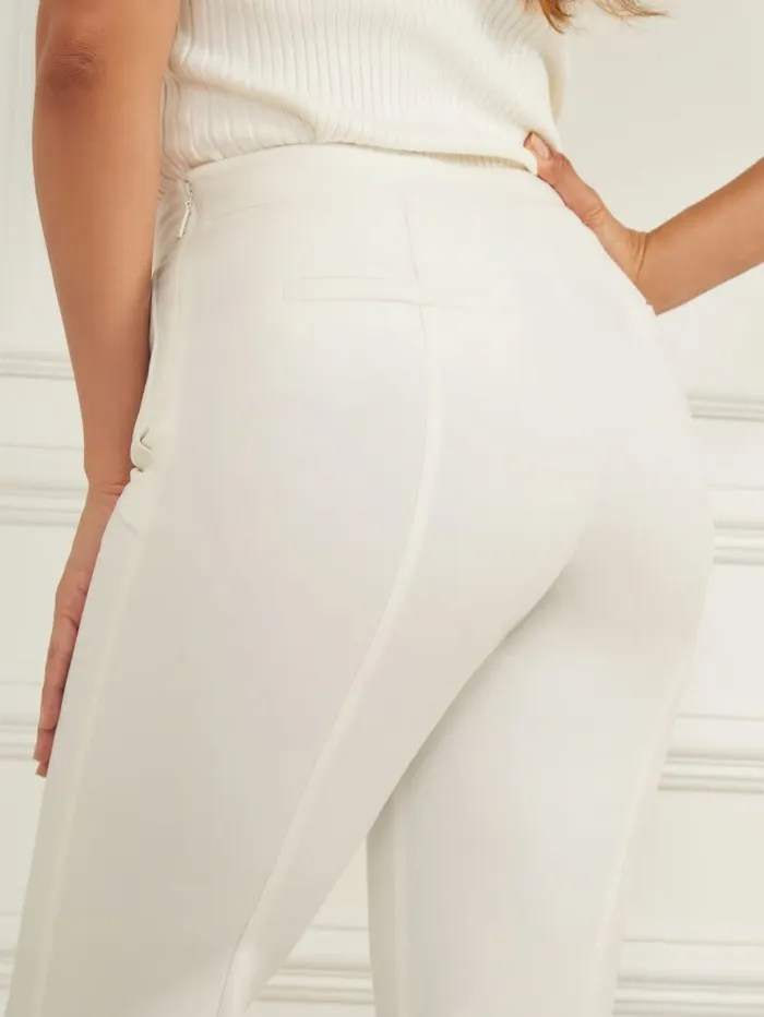 Women GUESS Sally Pant Pale Pearl Bottoms Women GUESS Sally Pant Pale Pearl Bottoms