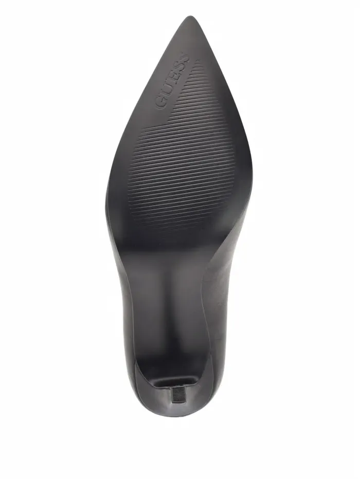 Women GUESS Seanna Leather Pumps Black 001 Heels
