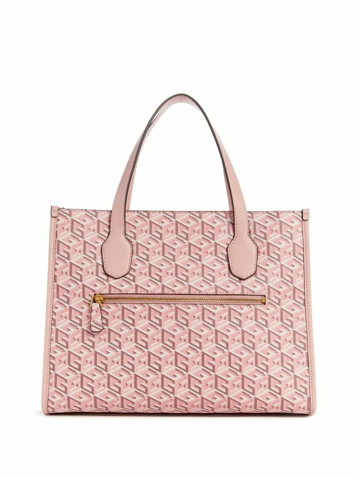 Women GUESS Silvana G Cube Tote Acid Rain Handbags